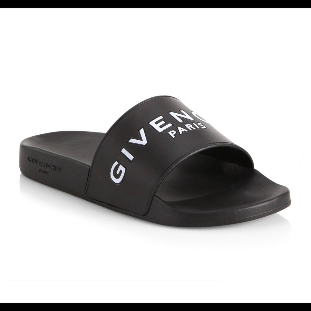 Black Givenchy Pool Slides